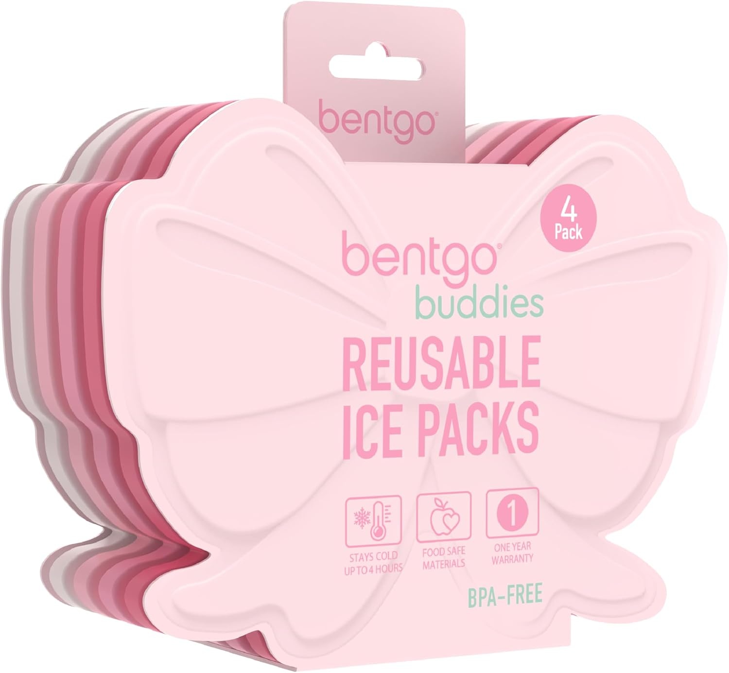 image:imageBentgo Buddies Reusable Ice Packs for KidsBallet Bows