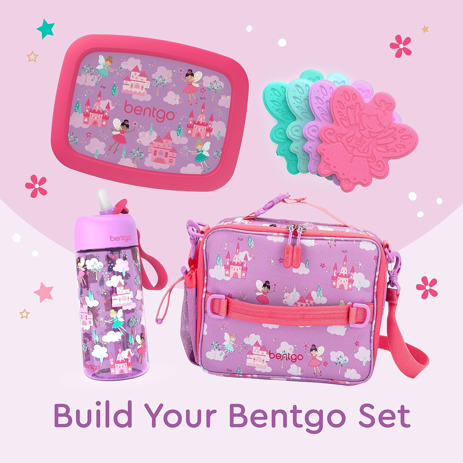 image:imageBentgo Buddies Reusable Ice Packs for KidsGlitter Edition Fairy