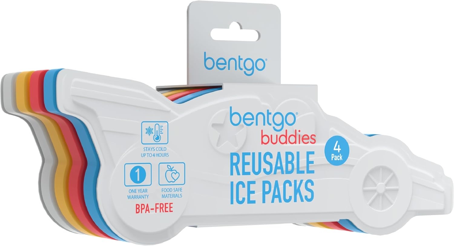 image:imageBentgo Buddies Reusable Ice Packs for KidsRace Cars