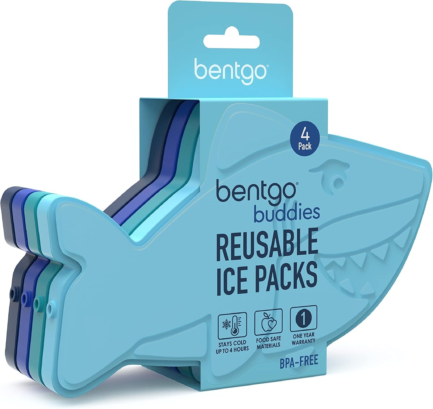 image:imageBentgo Buddies Reusable Ice Packs for KidsShark