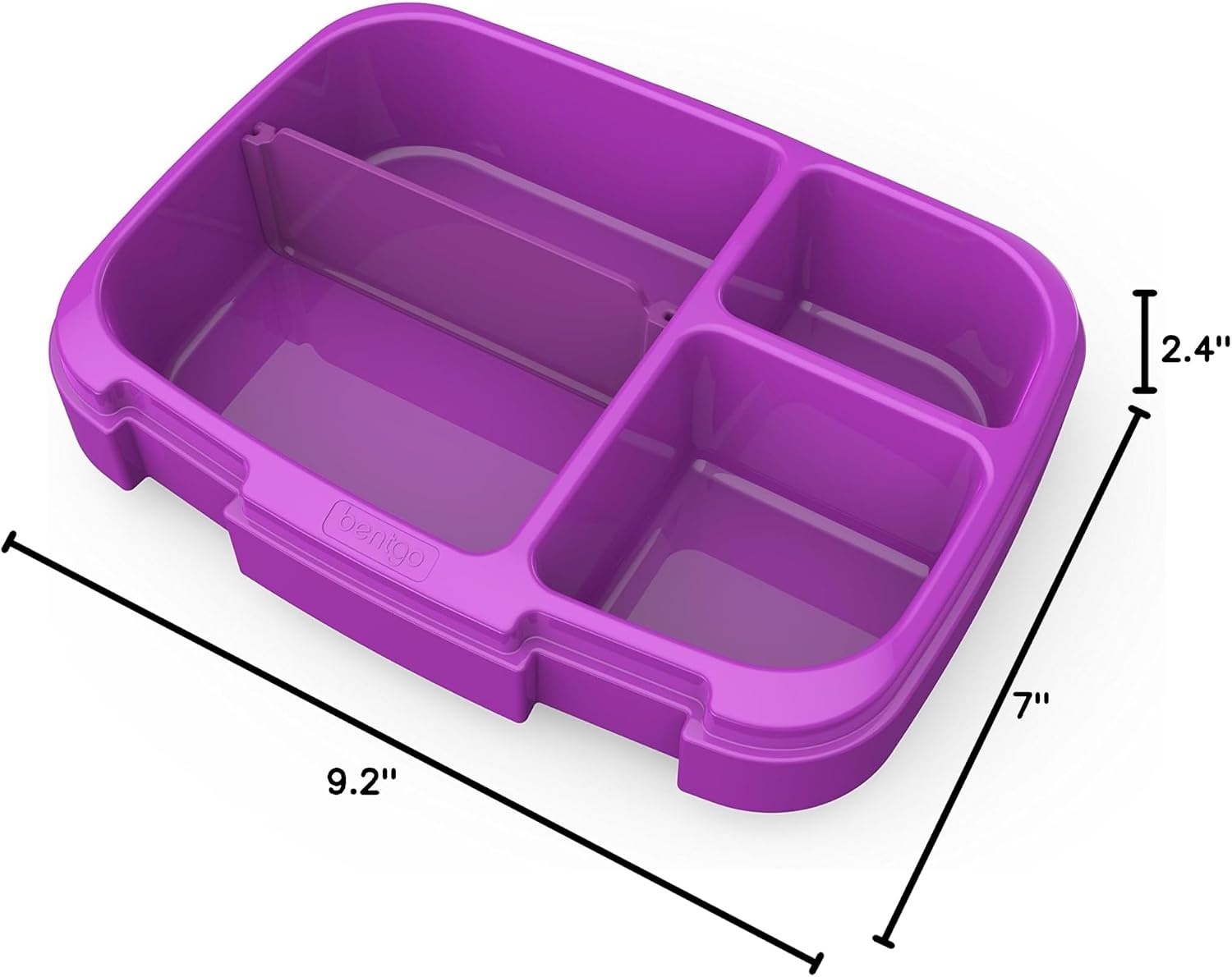 image:imageBentgo Fresh Tray with Cover Reusable 4Compartment Meal Prep ContainerPurple