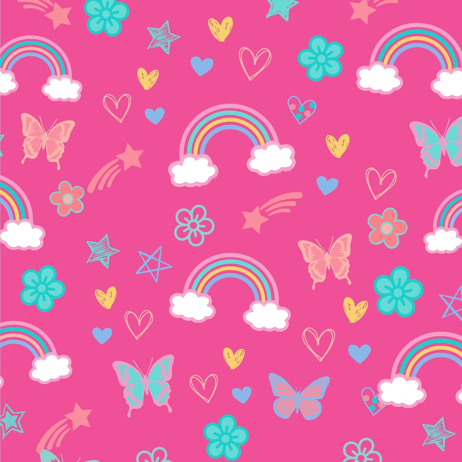 image:imageBentgo Kids Plastic Utensil Set with Fork Spoon amp Storage CaseRainbows and Butterflies