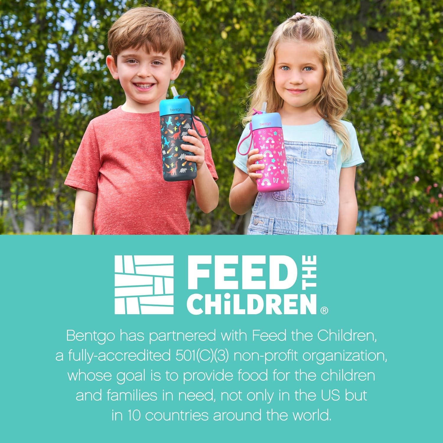 image:imageBentgo Kids Stainless Steel Water Bottle LeakProof 14 oz Bite amp SipUnicorn