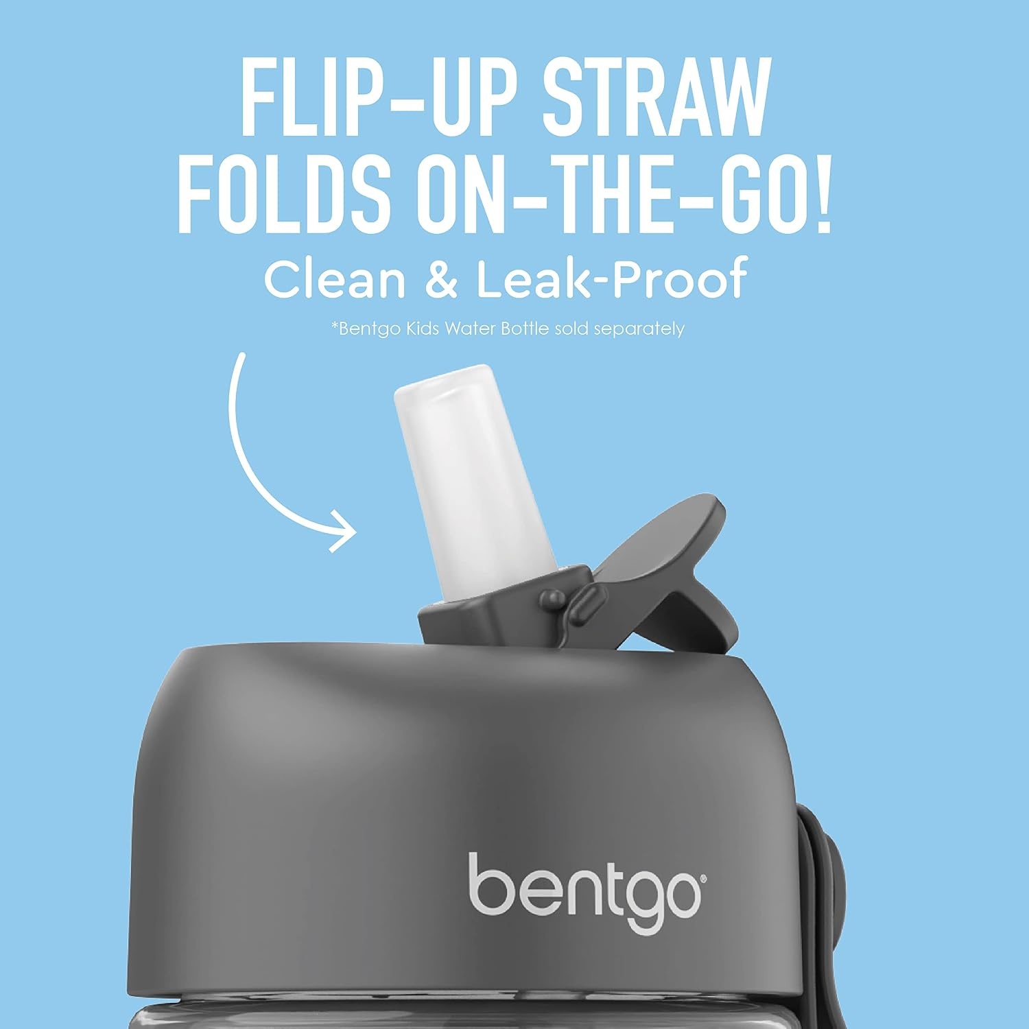 image:imageBentgo Kids Water Bottle Replacement Straws 2Pack of Reusable LeakProof BPAFree SafeSip Straws amp Valves for Bentgo Water Bottles BGKDWB BGKDSTBL