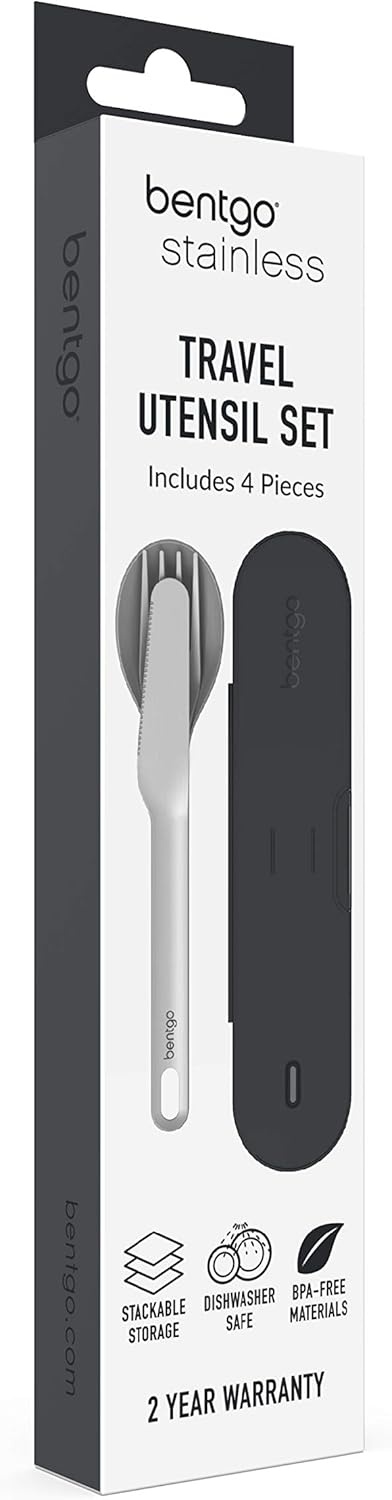 image:imageBentgo Stainless Steel Reusable Travel Utensil SetCarbon