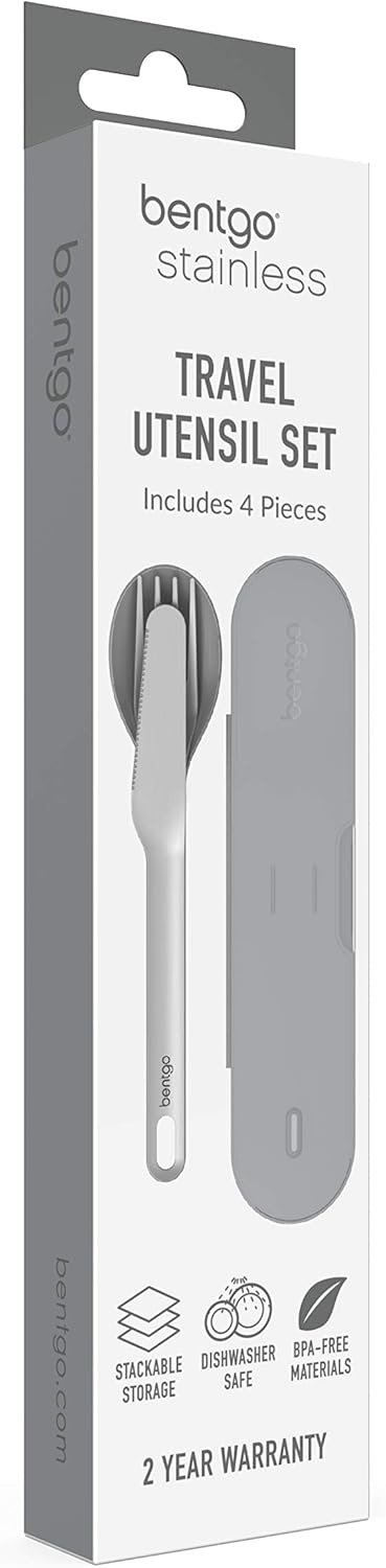 image:imageBentgo Stainless Steel Reusable Travel Utensil SetGray