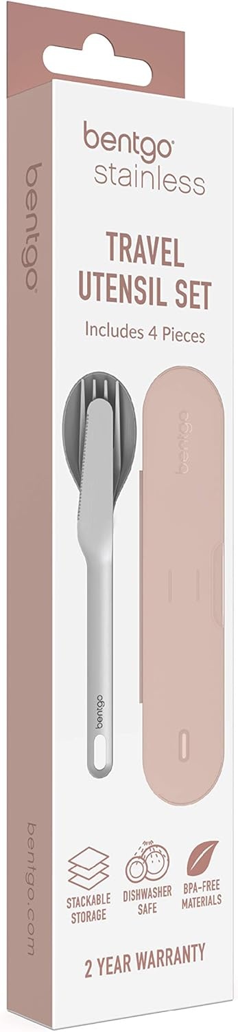 image:imageBentgo Stainless Steel Reusable Travel Utensil SetRose