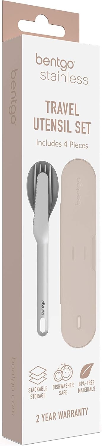 image:imageBentgo Stainless Steel Reusable Travel Utensil SetSand
