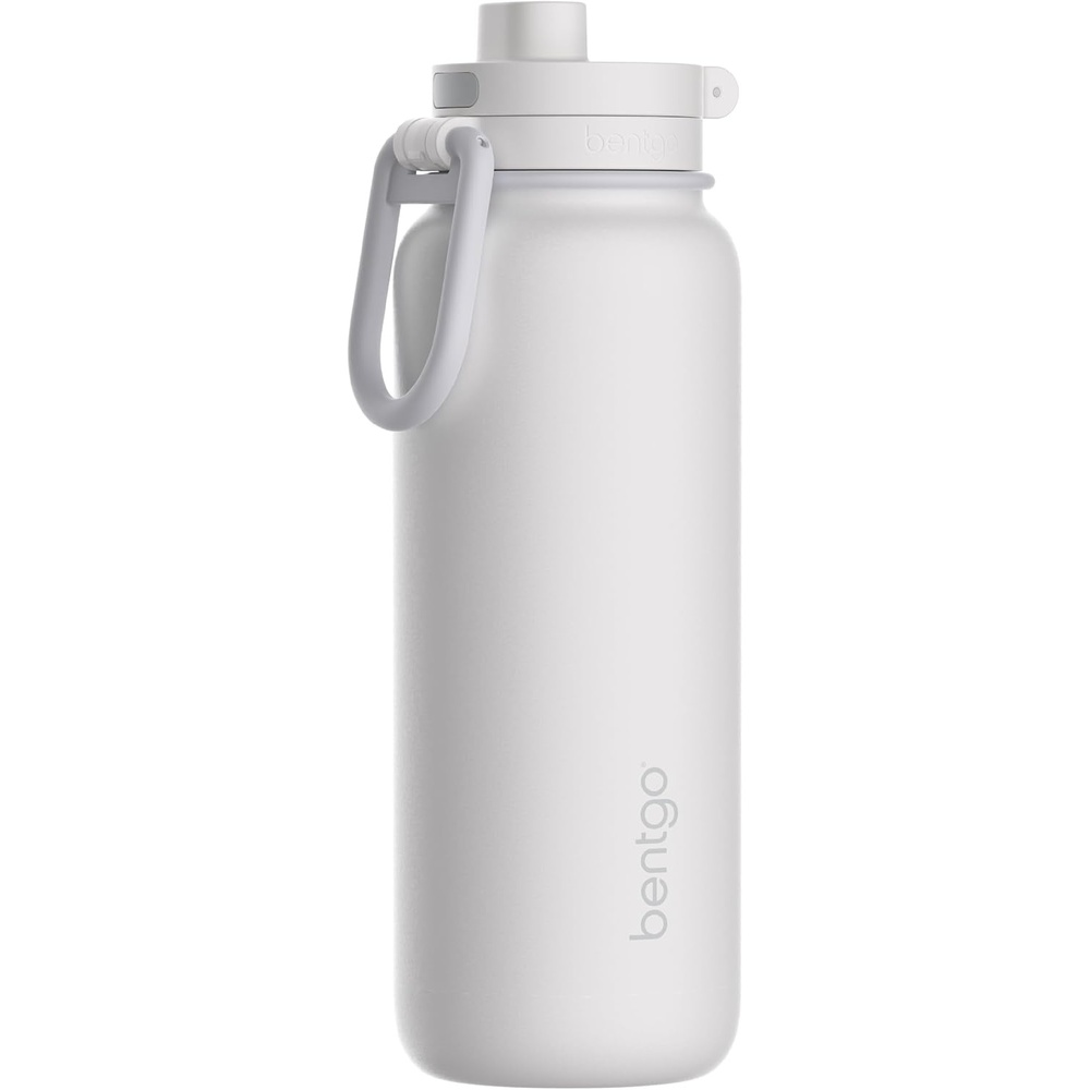 image:imageBentgo Flip 2in1 Straw amp Chug LeakProof Insulated Water Bottle 24 fl ozBlanc