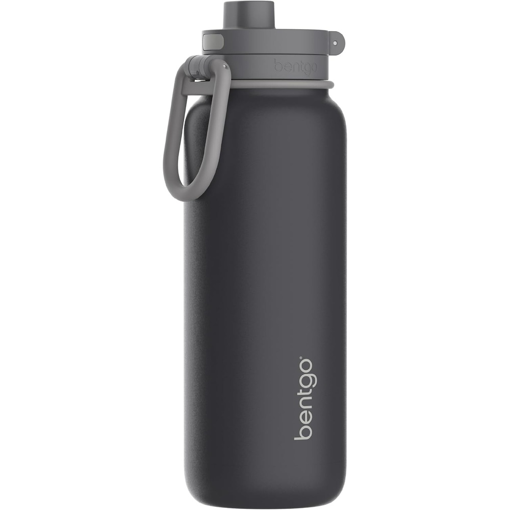 image:imageBentgo Flip 2in1 Straw amp Chug LeakProof Insulated Water Bottle 24 fl ozTweed