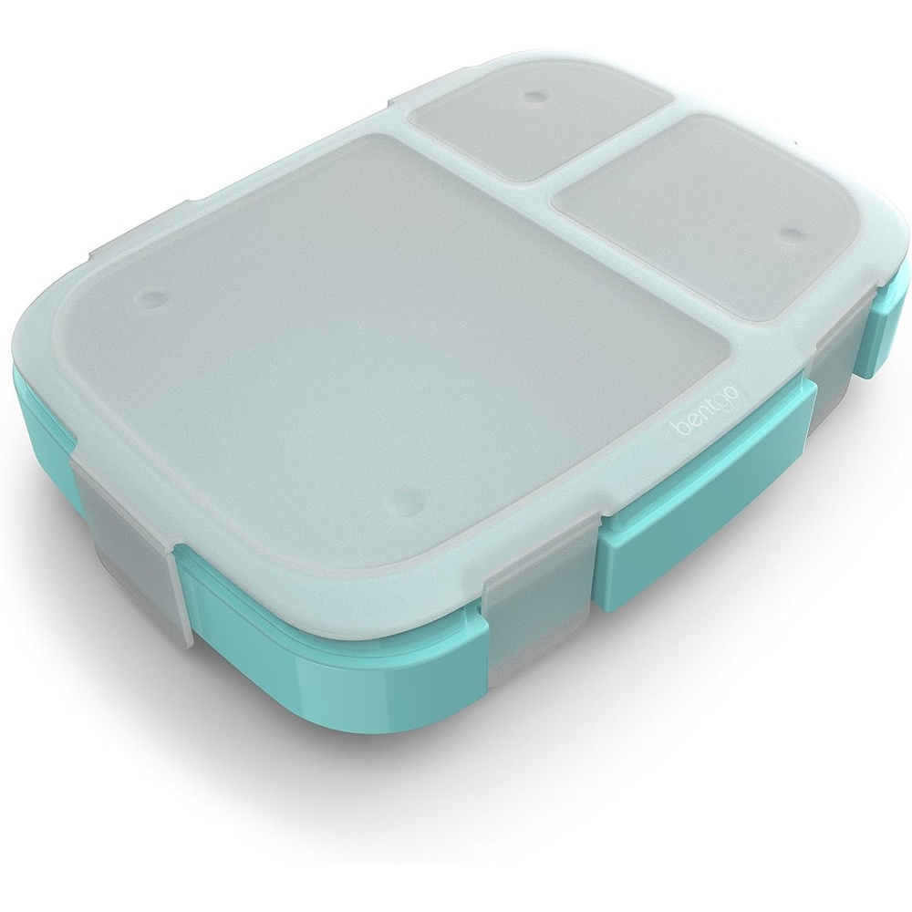 image:imageBentgo Fresh Tray with Cover Reusable 4Compartment Meal Prep ContainerAqua
