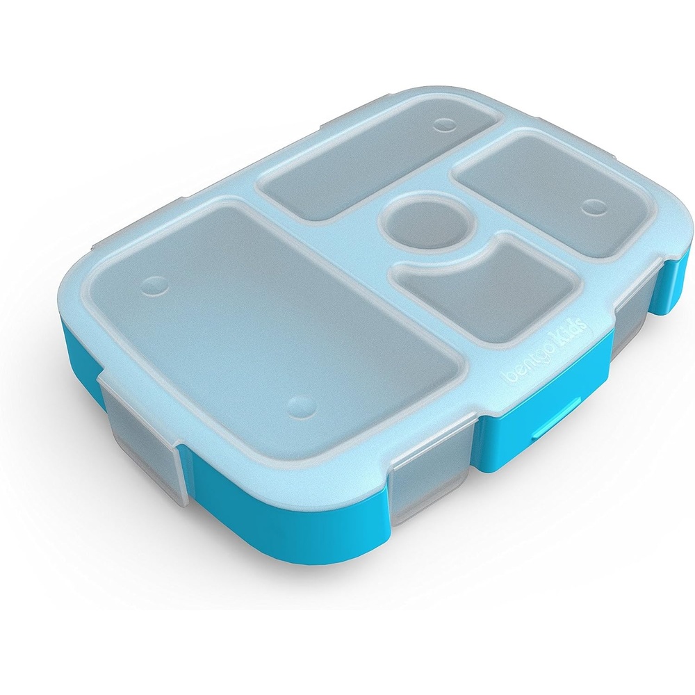 image:imageBentgo Kids Brights 5Compartment Meal Prep Tray with Transparent CoverTurquoise