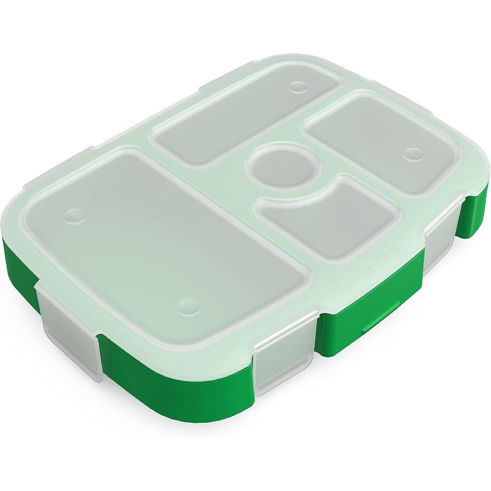 image:imageBentgo Kids Prints Tray with Transparent Cover 5Compartment BPAFreeSafari