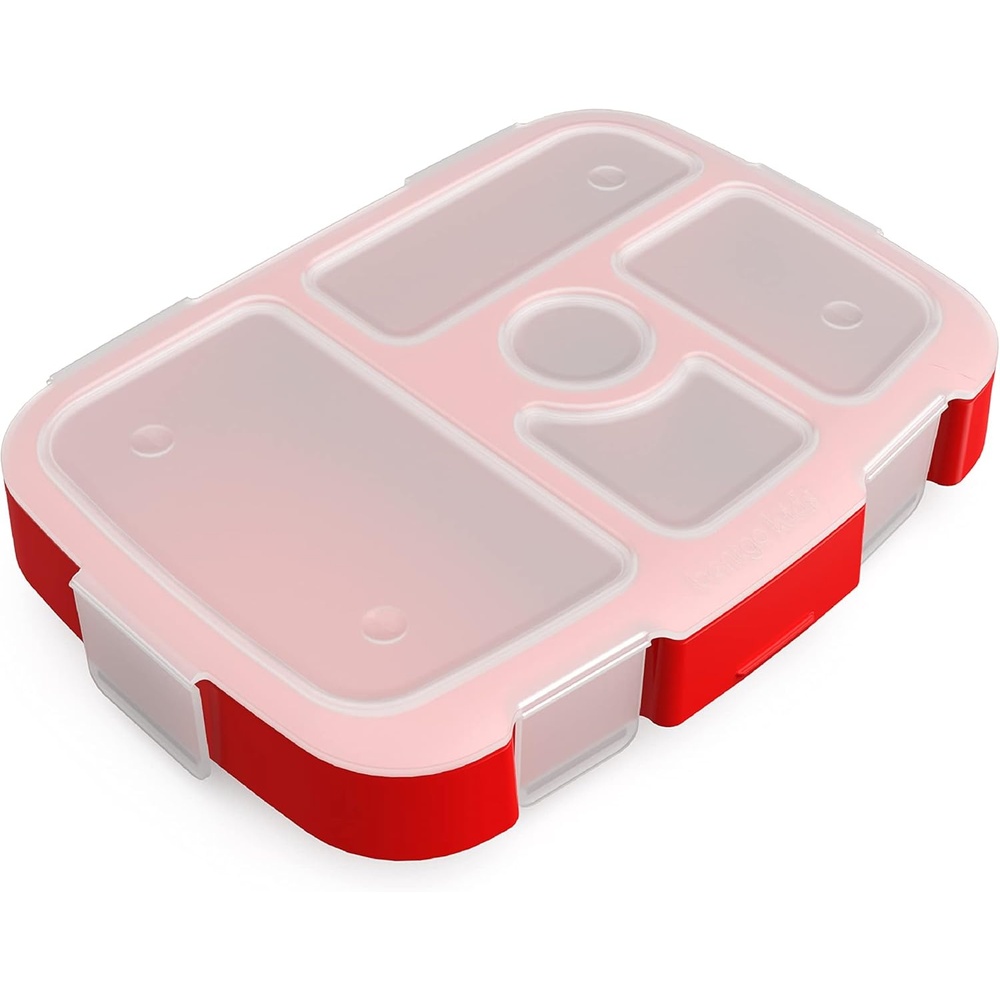 image:imageBentgo Kids Prints Tray with Transparent Cover 5Compartment BPAFreeTrucks