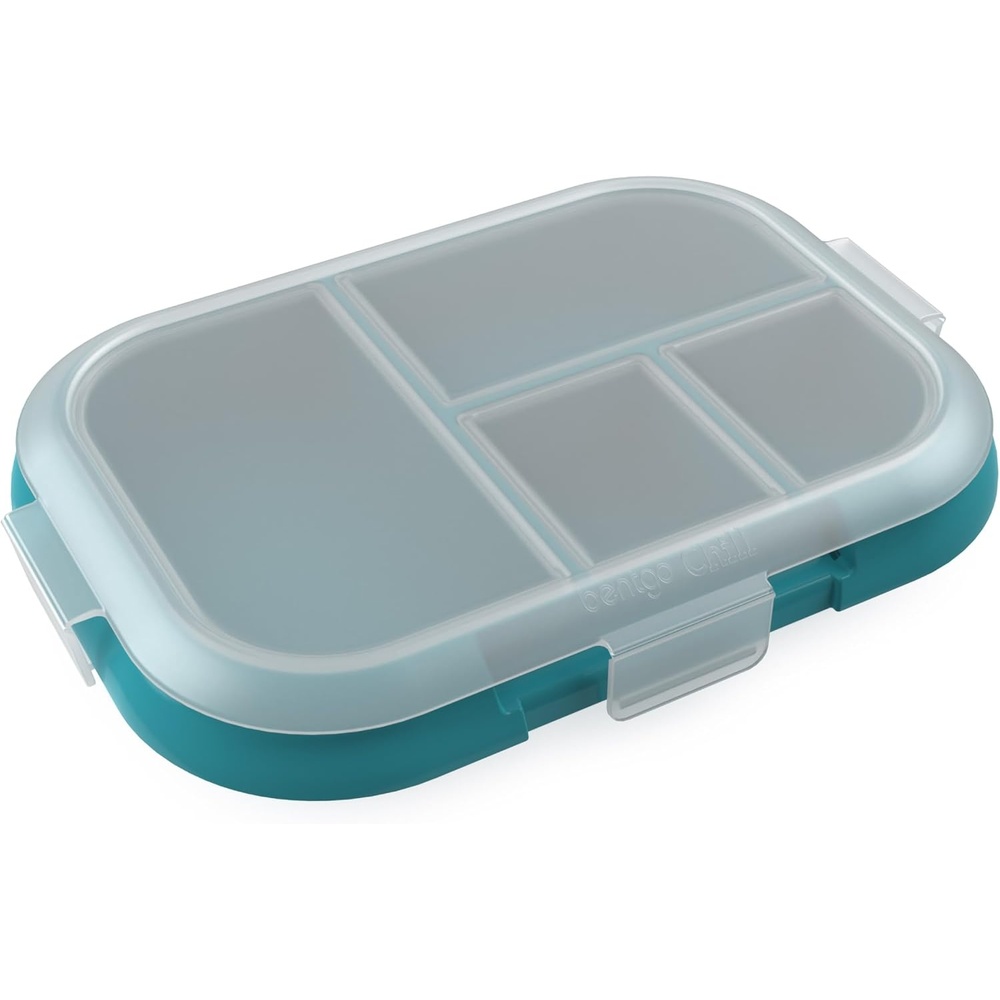 image:imageBentgo Replacement Tray Chill Kids Lunch Box  Reusable 4Compartment Bento Box for Easy Meal Prep 33 Cup Capacity BPAFree Transparent Cover For Ages 3 Confetti Edition  Truly TealTruly Teal Speckle