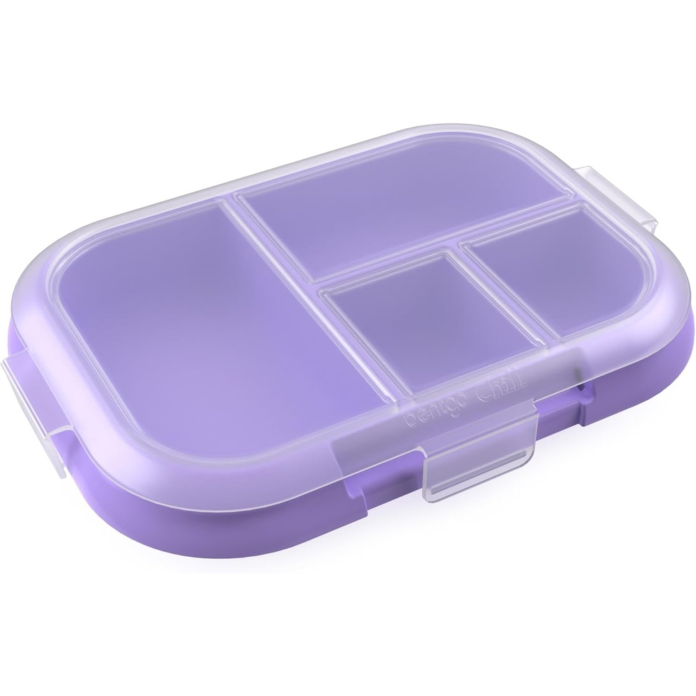 image:imageBentgo Replacement Tray Chill Kids Lunch Box Reusable 4Compartment Bento Box for Easy Meal Prep 33 Cup Capacity BPAFree Transparent Cover For Ages 3 Confetti Edition Vivid Orchid