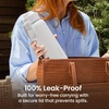 Bentgo Flip 2-in-1 Straw & Chug Leak-Proof Insulated Water Bottle, 24 fl oz(Blanc)