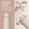 Bentgo Flip 2-in-1 Straw & Chug Leak-Proof Insulated Water Bottle, 24 fl oz(Cafe Au Lait)