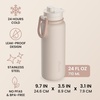 Bentgo Flip 2-in-1 Straw & Chug Leak-Proof Insulated Water Bottle, 24 fl oz(Cafe Au Lait)