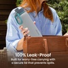 Bentgo Flip 2-in-1 Straw & Chug Leak-Proof Insulated Water Bottle, 24 fl oz(Gray Surf)