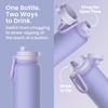 Bentgo Flip 2-in-1 Straw & Chug Leak-Proof Insulated Water Bottle, 24 fl oz(Lilac Cloud)