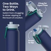 Bentgo Flip 2-in-1 Straw & Chug Leak-Proof Insulated Water Bottle, 24 fl oz(Prep Blue)