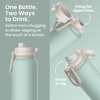 Bentgo Flip 2-in-1 Straw & Chug Leak-Proof Insulated Water Bottle, 24 fl oz(Sun-Day)