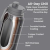 Bentgo Flip 2-in-1 Straw & Chug Leak-Proof Insulated Water Bottle, 24 fl oz(Tweed)