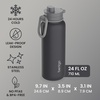 Bentgo Flip 2-in-1 Straw & Chug Leak-Proof Insulated Water Bottle, 24 fl oz(Tweed)