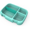 Bentgo Fresh Tray with Cover, Reusable 4-Compartment Meal Prep Container(Aqua)