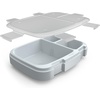 Bentgo Fresh Tray with Cover, Reusable 4-Compartment Meal Prep Container(Gray)