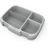 Bentgo Fresh Tray with Cover, Reusable 4-Compartment Meal Prep Container(Gray)