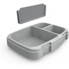 Bentgo Fresh Tray with Cover, Reusable 4-Compartment Meal Prep Container(Gray)
