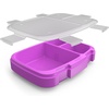 Bentgo Fresh Tray with Cover, Reusable 4-Compartment Meal Prep Container(Purple)