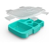 Bentgo Kids Brights 5-Compartment Meal Prep Tray with Transparent Cover(Aqua)