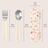 Bentgo Kids Plastic Utensil Set with Fork, Spoon, & Storage Case(Cowgirl Dreams)