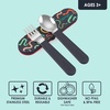 Bentgo Kids Plastic Utensil Set with Fork, Spoon, & Storage Case(Sssnakes)