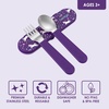 Bentgo Kids Plastic Utensil Set with Fork, Spoon, & Storage Case(Unicorn)