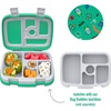 Bentgo Kids Prints Tray with Transparent Cover, 5-Compartment, BPA-Free(Bug Buddies)