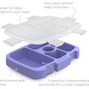Bentgo Kids Prints Tray with Transparent Cover, 5-Compartment, BPA-Free(Carousel Unicorns)