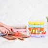 Bentgo Kids Prints Tray with Transparent Cover, 5-Compartment, BPA-Free(Dino Fossils)