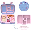 Bentgo Kids Prints Tray with Transparent Cover, 5-Compartment, BPA-Free(Lavender Galaxy)
