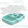 Bentgo Kids Prints Tray with Transparent Cover, 5-Compartment, BPA-Free(Leopard)
