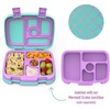 Bentgo Kids Prints Tray with Transparent Cover, 5-Compartment, BPA-Free(Mermaid Scales)