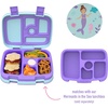 Bentgo Kids Prints Tray with Transparent Cover, 5-Compartment, BPA-Free(Mermaids in the Sea)
