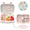 Bentgo Kids Prints Tray with Transparent Cover, 5-Compartment, BPA-Free(Nature Adventure)