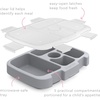 Bentgo Kids Prints Tray with Transparent Cover, 5-Compartment, BPA-Free(Puppy Love)