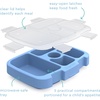 Bentgo Kids Prints Tray with Transparent Cover, 5-Compartment, BPA-Free(Rainbow)