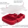 Bentgo Kids Prints Tray with Transparent Cover, 5-Compartment, BPA-Free(Rocket)