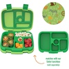 Bentgo Kids Prints Tray with Transparent Cover, 5-Compartment, BPA-Free(Safari)